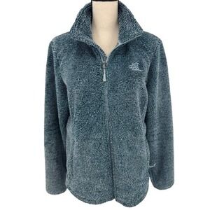 The North Face Osito 2 Jacket Fleece WOMENS Coast Fjord Blue Full Zip SIZE LARGE